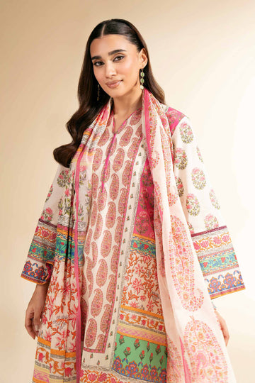 Nishat Linen 3 Piece - Digital Printed Suit - 42501206 Online Shopping